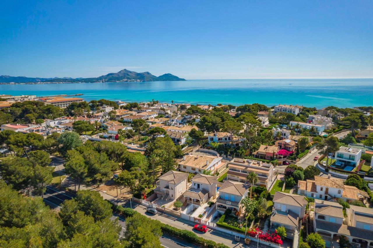 Benestar Pool And Beach In Platja De Muro Villa Exteriör bild